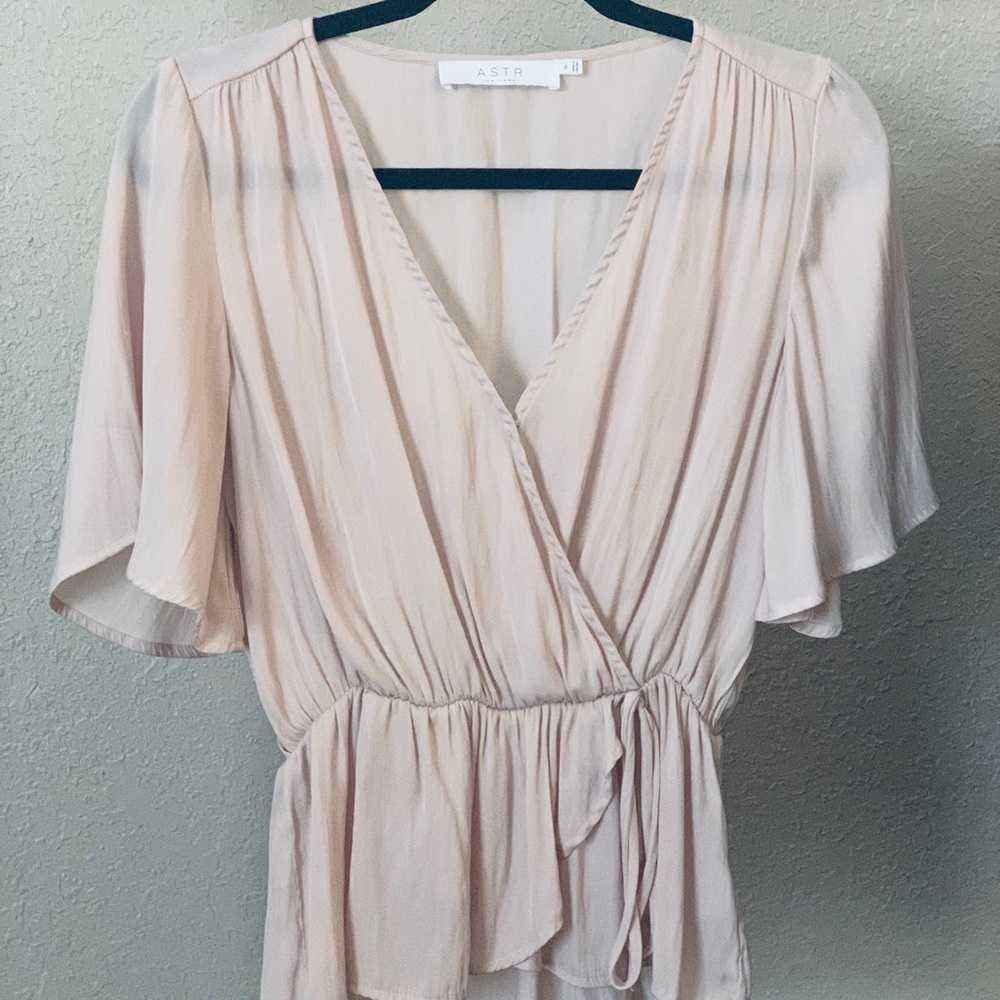 ASTR The Label faux wrap top